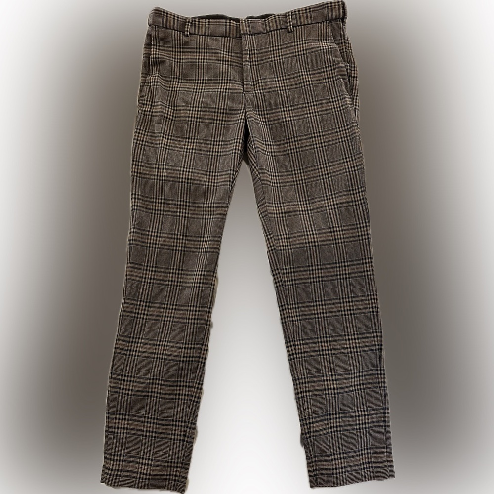 Men’s plaid dress pants size 32 skinny fit